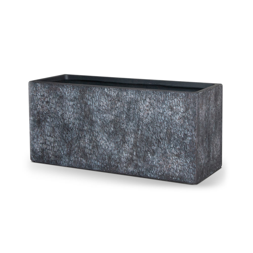 rechthoekige plantenbak zwart