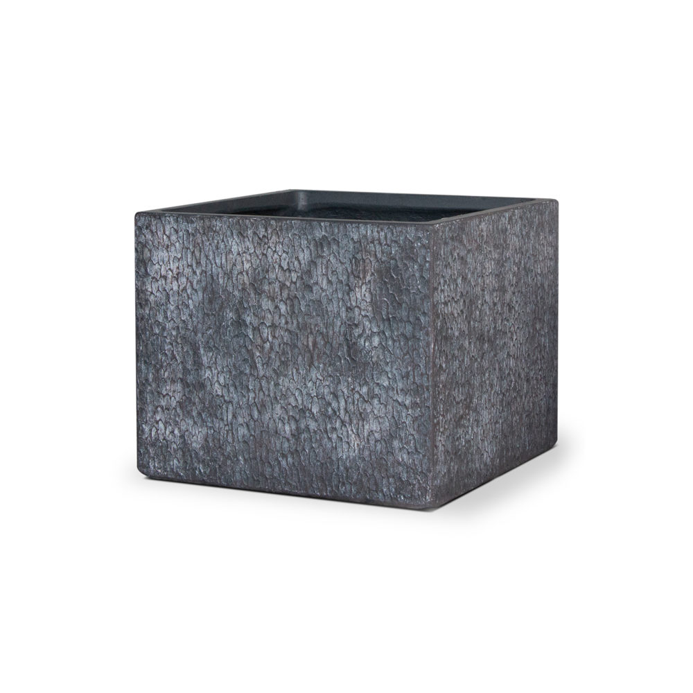 industriele plantenbak vierkant - grijs - MA'AM Pottery Eden
