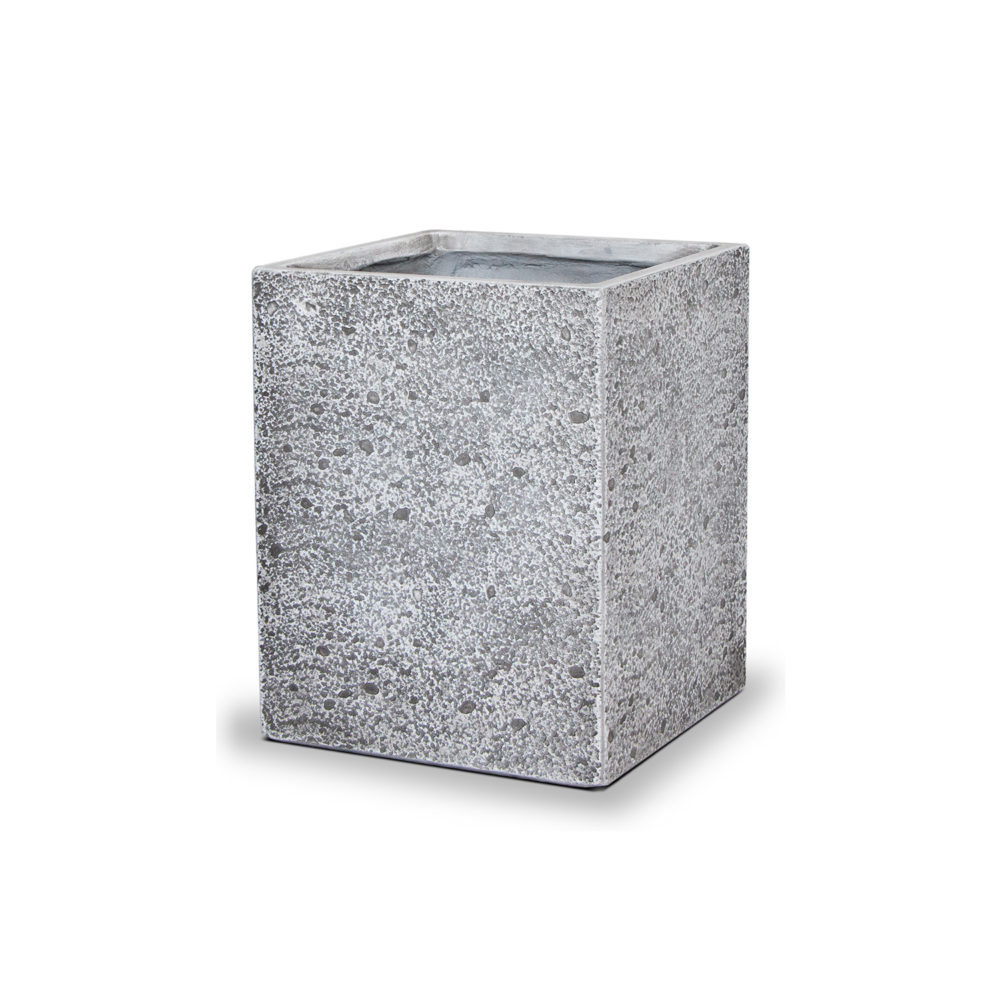 hoge witte plantenbak