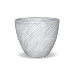 bloempot rond wit