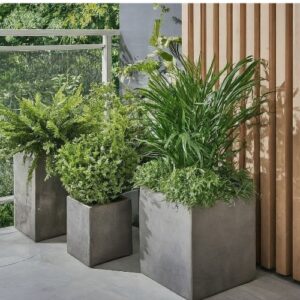 tuinafscheiding plantenbakken balkontuin
