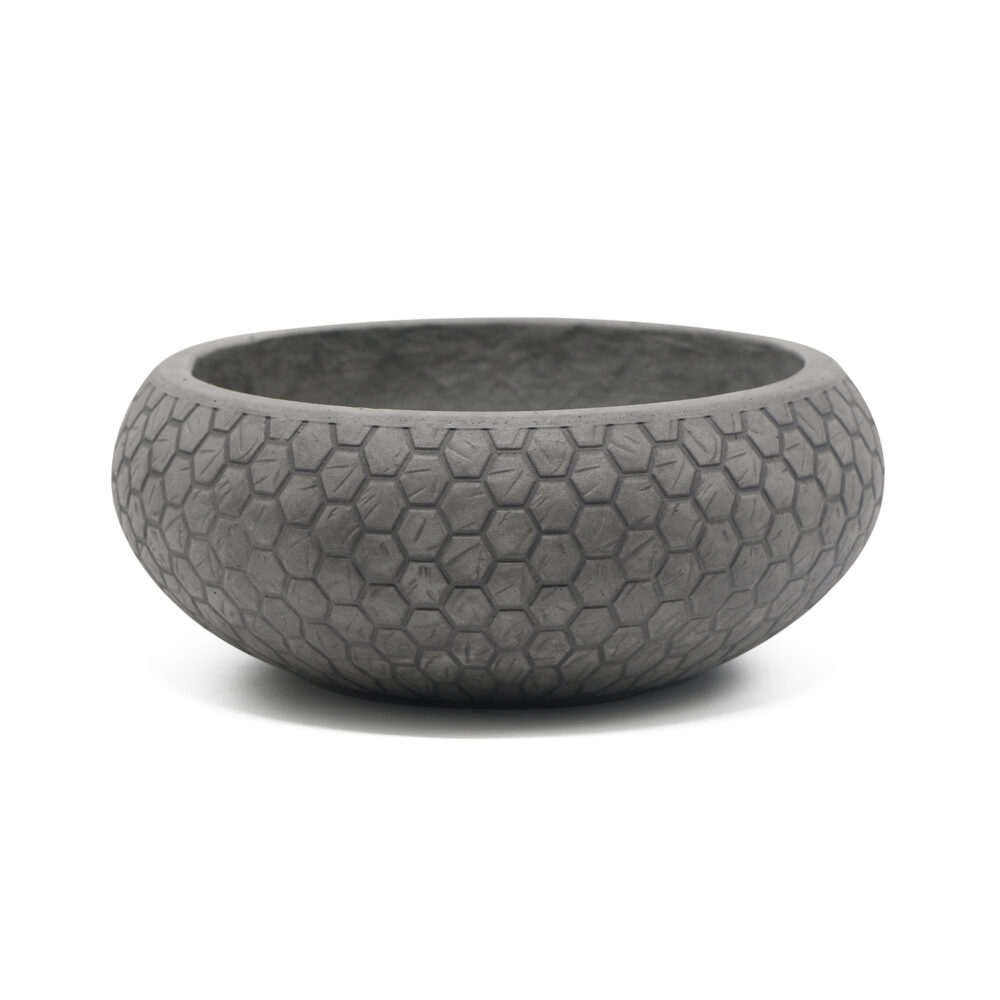 MA'AM Pottery Mila grijze plantenschaal voor buiten binnen