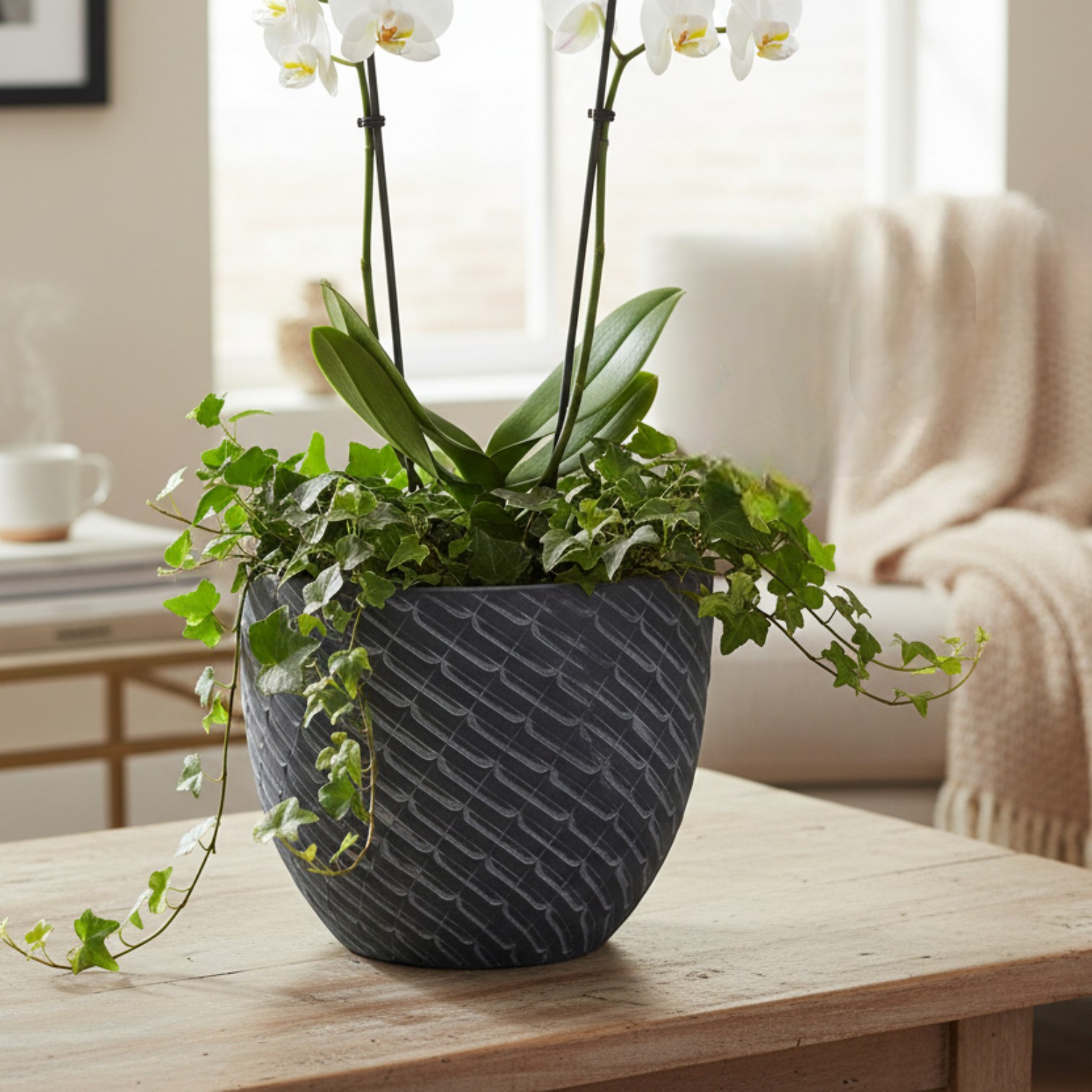 ma'am pottery Mira grijs - orchidee