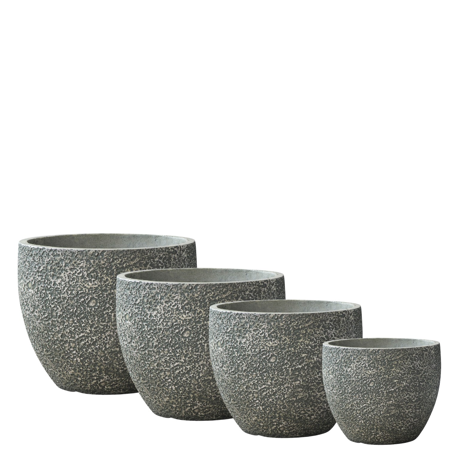 MAAM Pottery Luna - diverse maten groene bloempot buiten